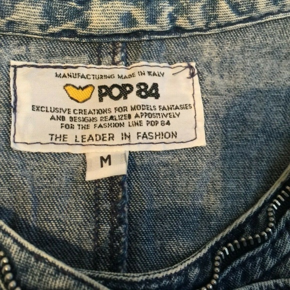 VINTAGE DENIM ITALIAN DRESS SIZE M - Picture 7 of 8